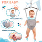 Infant Master Baby Doorway Jumpers, Sturdy Johnny Jumper W/Adjustable 10.8'-23.6' Inches Strap, Soft Baby Johnny Bouncer W/Sea