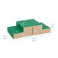 Ecr4Kids Softzone Junior Mix N' Match Step, Beginner Playset, Green, 2-Pack