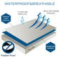 2 Pack Waterproof Feather Proof Toddler Pillow Protectors Drool Proof 13'X18' Or 14'X19' Or 12'X20' Pillow Cover For Baby