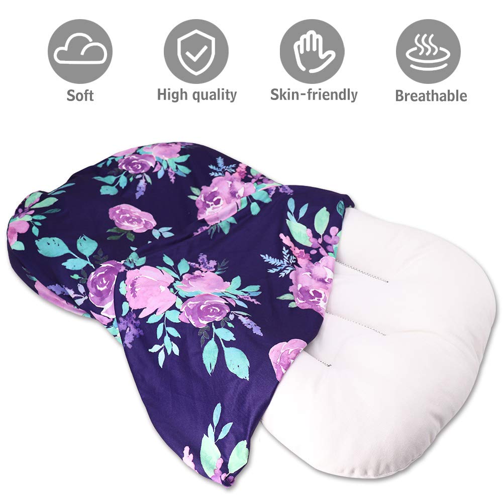 Tanofar Baby Lounger Cover, Newborn Lounger Cover For Girls, Removable Nest Slipcover, Soft Comfortable, Machine Washable, Purpl