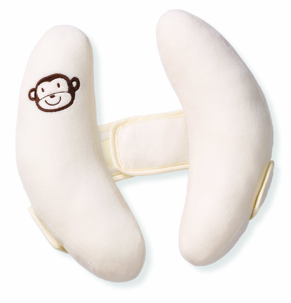 Inchant Adjustable Toddler Headrest & Neck Support, Banana Shape Travel Pillow,Best Headrest for Car Seat,Pushchair, White
