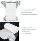 ALVABABY Diaper Liner for Baby Cloth Diapers 11.8x7.1 Inch Natural Soft Disposable Diaper Liners Fragrance Free Chlorine Free 10