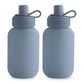 mushie Silicone Puree Pouch 2-Pack | 5 oz Reusable Baby Food Pouches (Tradewinds)