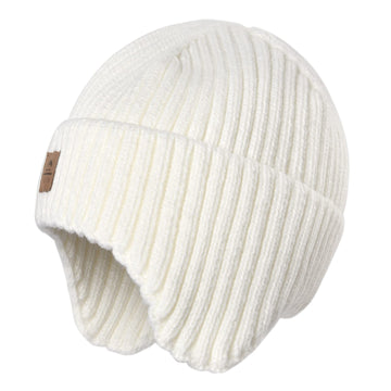 Baby Beanie Fleece Lined Toddler Winter Hat With Ear Flaps Little Girls Boys Warm Hats Cute Beanies For Kids