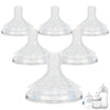Silicone Bottle Nipples for Philips Avent Natural Baby Bottles,Size 4 Nipple,3m+,Meudim Flow, 6 Count