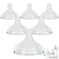 Silicone Bottle Nipples for Philips Avent Natural Baby Bottles,Size 3 Nipple,1m+,Slow Flow, 6 Count