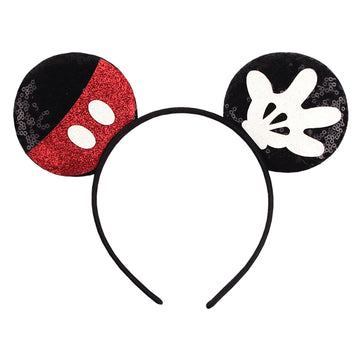 Razko Headband, Minnie Ears, Rose Gold, Iridescent, Silver Blue Rainbow, One Size Fits All