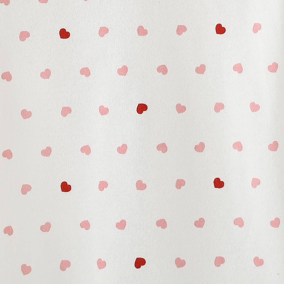 Owlivia Organic Cotton Baby Boy Girl Zip Up Sleep N Play, Footless, Long Sleeve(18-24 Months, Pink Melange & Pink Heart)