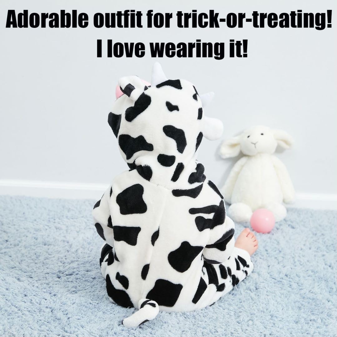Abtshu Baby Cow Costume Toddler Halloween Dress Up Outfit 30-36 Months