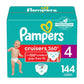 Pampers Diapers - Cruisers 360 - Size 4, 144 Count, Babyproof Up To 100% Leakproof Pull-On Diaper