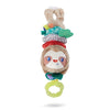 Infantino Music & Motion Pulldown Sloth - Musical plush sloth with multi-textured teether for tactile exploration, easily attach