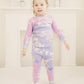 Vaenait Baby Kids Junior 100% Cotton Sleepwear Pajamas 2Pcs Set Tiedye-Bluepurple-250 M