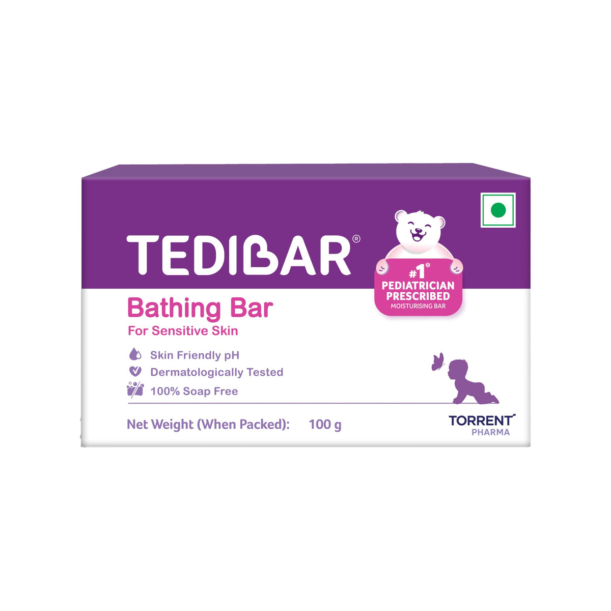 Tedibar Moisturising Baby Bathing Bar 100G