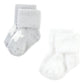 Hudson Baby Unisex Baby Cotton Rich Newborn And Terry Socks, Blue Star, 12-24 Months