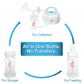 Nenesupply Feeding and Storage Bottles Collection for Spectra S1 S2 Motif Luna Breast Pumps 2 pc 9oz 280ml with Sealing Disc Ant
