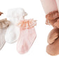Chung Baby Toddler Girls Princess Cotton Frilly Socks Lace Ruffle Pack Of 4/5/6 Thin Mesh Summer For Dress, 4Mesh,1-3Y