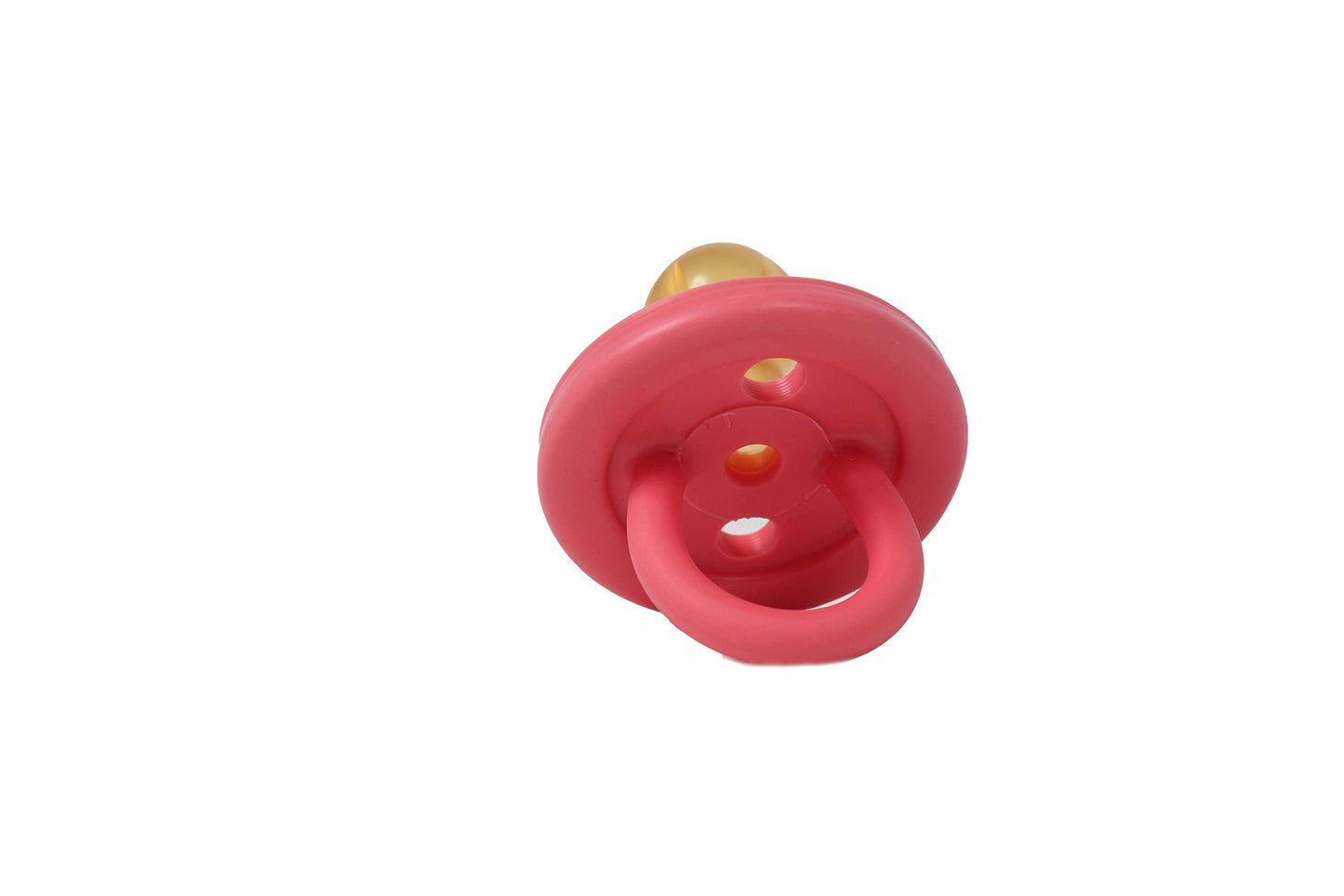 Sweetie Rubber Pacifier Natural Rubber Pacifier Rounded Pink Small 0-6 Month