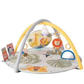 Taf Toys Savannah 360 Activity Gym With Music & Light & 20 Playful Activities, Thickly Padded With Soft Mat And A Unique Crinkle