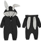 Agqt Baby Boys 1St Easter Outfit Halloween Bunny Costume Onesie Animal Jumpsuit Rabbit Ear Bodysuits One Piece Romper Hoodie Bla