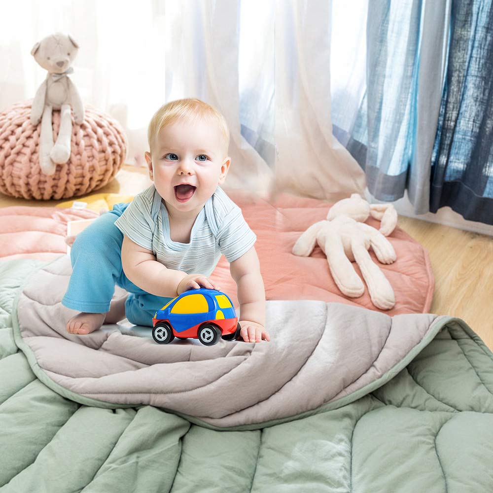 Varipowder Baby Play Mat,56.3X42.1Inch Cotton Crawling Cushion, Kids Room Rug Floor Gym,Soft Washable Non-Slip Room Decor Floor