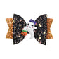 Love Sweety Baby Rose Halloween Headband Infant Pumpkin Hairband Bow Hair Clips (2Pc Shiny A)