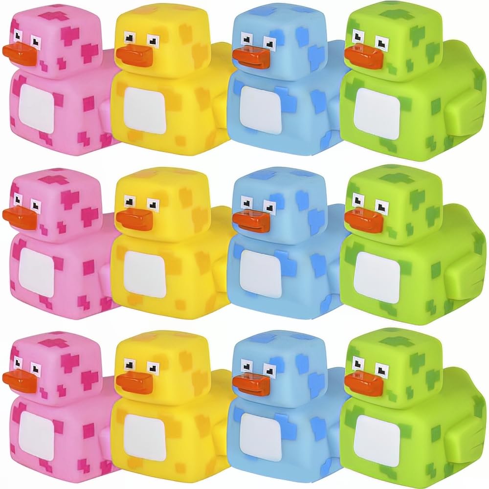 Rhode Island Novelty 2 Pixelated Rubber Duckies