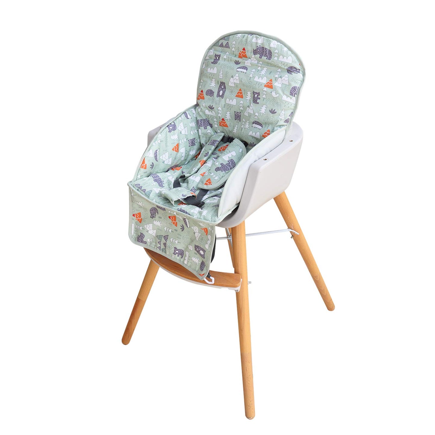 High Chair Pad, High Chair Cushion, High Chair Cover Pad, Safe And Comfort, Soft And Breathable, Cute Pattern, Baby Sits More Co