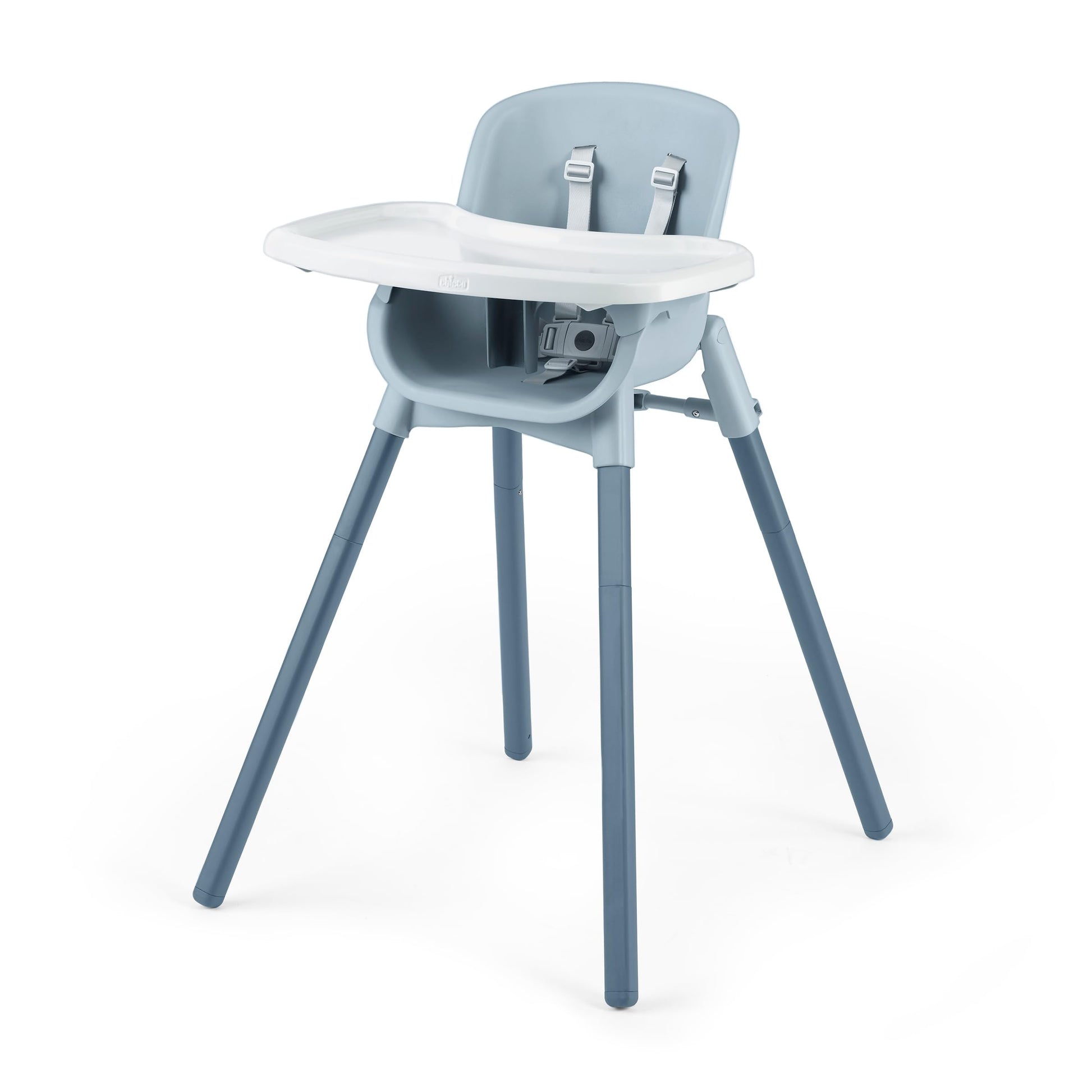 Chicco Zest 4-in-1 Folding High Chair, Feeding Chair, Toddler Chair and Youth Stool, Multi-Use Easy Clean High Chair | Capri/Blu