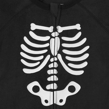The Children'S Place Baby Boys Glow Skeleton Fleece One Piece Pajamas And Toddler Sleepers, Black, 12-18 Months Us