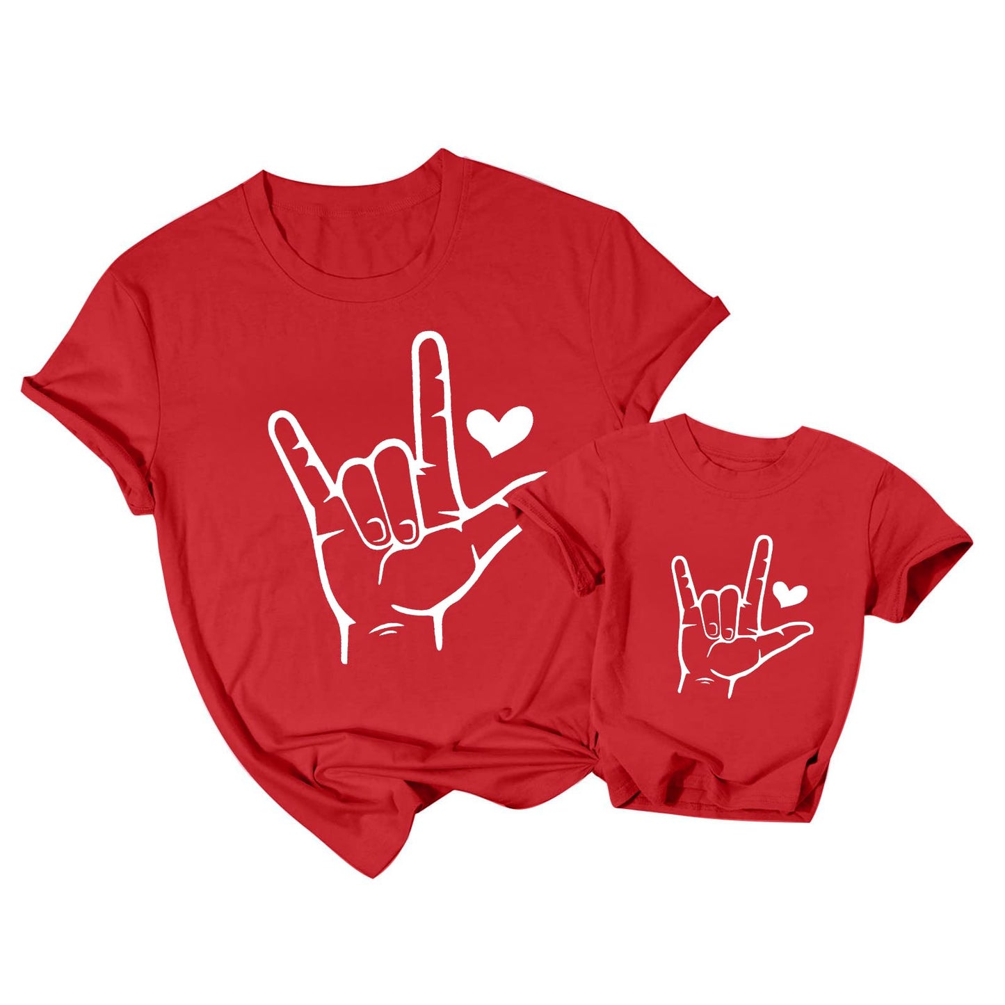 Mommy And Me Valentines Outfits: Boys Girls Toddler T-Shirt Valentine'S Day Shirts Cute Kid Gifts Tee Matching Tee Tops A-Red