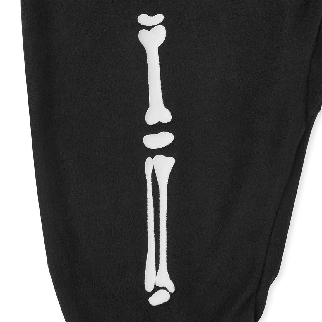 The Children'S Place Baby Boys Glow Skeleton Fleece One Piece Pajamas And Toddler Sleepers, Black, 12-18 Months Us