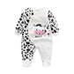 Baby Girls Spring Summer Romper One Piece Bodysuit Rash Guard Sets Puffer For 6-9 Month Baby White Cow