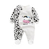 Baby Girls Spring Summer Romper One Piece Bodysuit Rash Guard Sets Puffer For 6-9 Month Baby White Cow