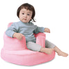 OBBOLO Inflatable Baby Seat with Cover for Babies 3 Months and Up,Inflatable Infant Chair with Cover,Plush Blow Up Baby Chair