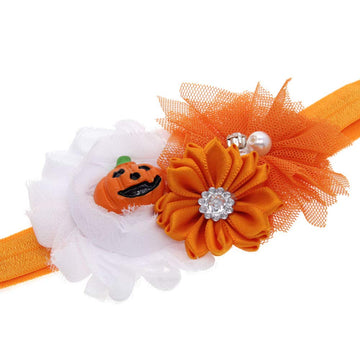 Ld Dress 3Pcs/Set Newborn Baby Toddler Girls Cute Halloween Pumpkin Headdress Elastic Hair Band Accessories(Wsj10) (Zh1)