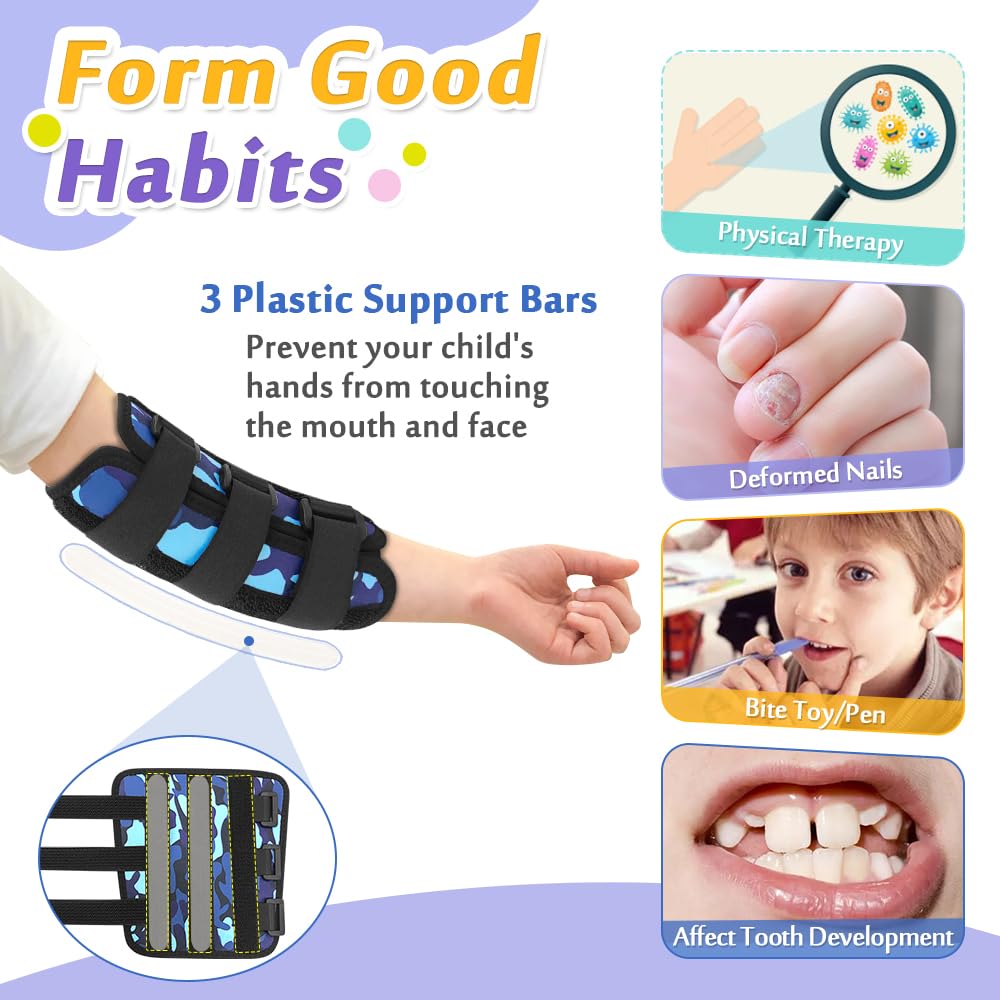 Mybow Thumb Sucking Stop For Kids, Finger Sucking Guard, Stop Nail Biting Treatment, Toddlers Thumb Sucking Prevention, Anti Nos