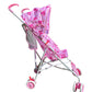 AmorosO Single Umbrella Stroller | Lightweight, Travel-Ready Stroller with EVA Wheels & Sun Protection | Baby Pink