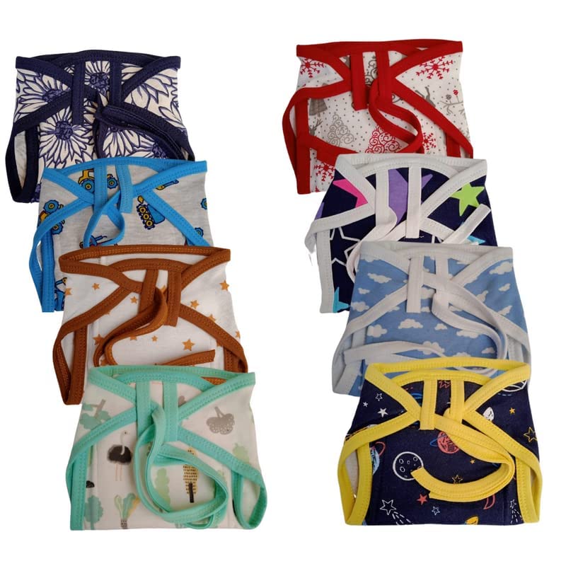 Tinchuk New Born BabyS Soft Cotton Terry Insert Cloth Diapers/Langot/Washable And Reusable Nappies (Multicolour, 06 Months) Pa