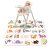 Splat Mat For Under High Chair, 51' Si Anti-Slip Waterproof Multipurpose Splash Mat, Washable High Chair Mat Floor Protection T