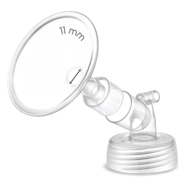 1X 11 Mm Maymom Two-Piece Wide Neck Pump Parts For Spectra S1/S2 Pumps; Incl Wide Mouth Flanges; Not Original Spectra Flange
