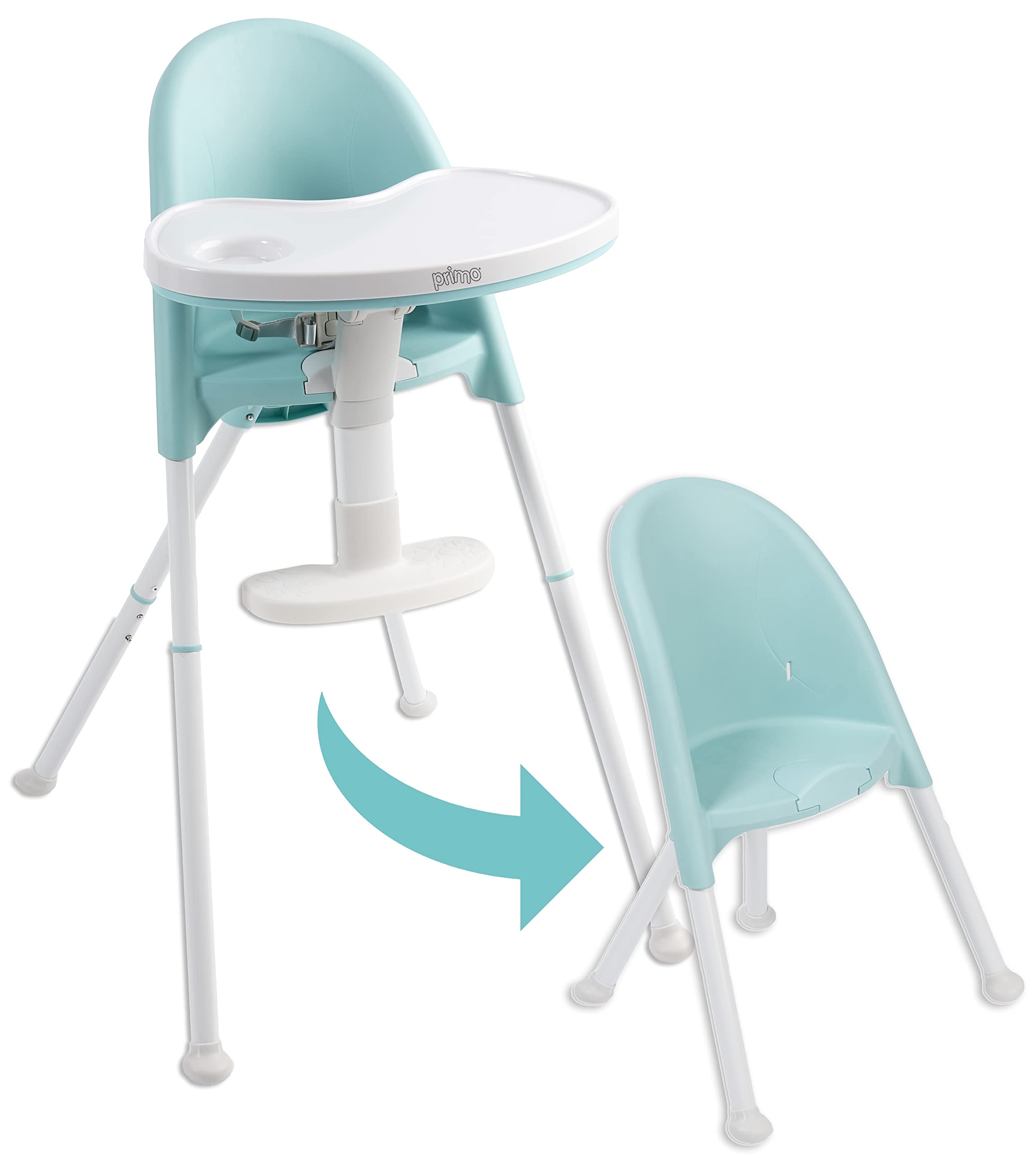 Primo Cozy Tot Deluxe Convertible Folding High Chair - Portable Foldab – Cutebab WBCBBB07J5RHC2V
