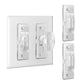 Roxiuc 2 Pack Clear Light Switch Guard - Child Proof, Double Buckle, Dimmer Compatible, Indoor/Outdoor, 2 Count, 3.5 x 1 inches