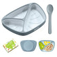 Qyeejong Toddler Suction Plates for Baby, Food Grade Platinum Silicone Baby Plates BPA Free, Divided Suction Toddler Plate Dishe