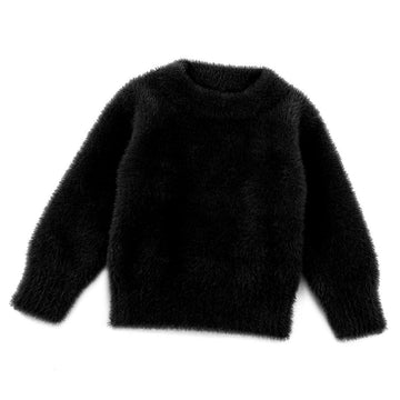 Curipeer Baby Sweater Solid Basis Pullover Fleece Sweater Long Sleeve Fall Clothes For Infant Girl And Boy 12-18M