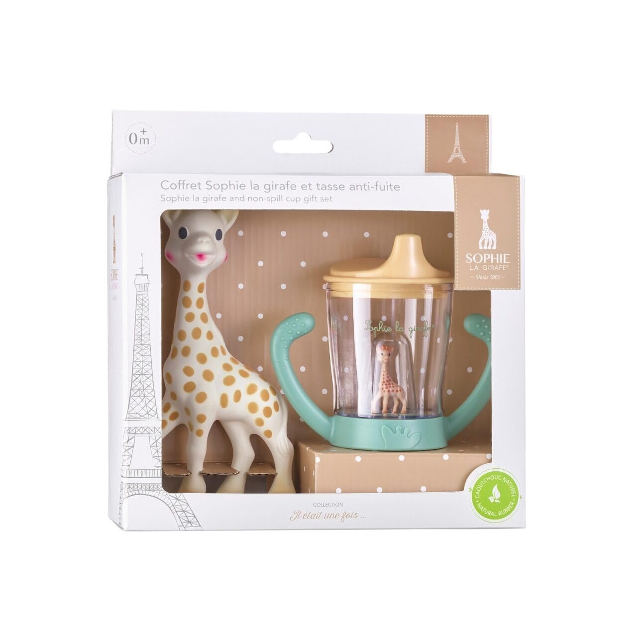 Sophie la Girafe and spill-proof tumbler