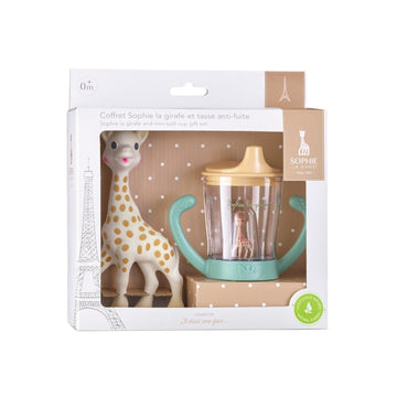 Sophie la Girafe and spill-proof tumbler