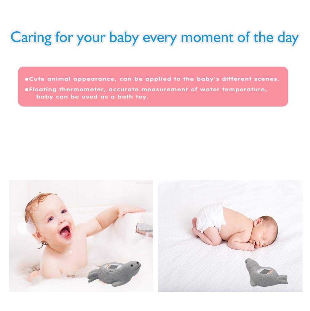 Doli Yearning Upgarde Digital Baby Bath Lcd Thermometer |Kids' Bathroom Safety Products|Water Thermometer Infant Seal Shape|Floa