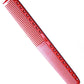 Ys Park 335 Fine Cutting Comb (Extra Long) - Red