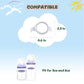 Baby Bottle Handles Compatible For Lansinoh Bottles, Feeding Bottles Holder Accessories, White, Pack Of 4