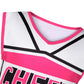 Koatobbor Girls Cheerleader Costume Cheerleading Outfit Dress For Halloween Party Birthday Gift 3-9Years (8-9 Years, Pink)
